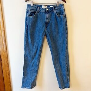 Cotton On Slim Straight Jeans Size 10 Medium Blue Wash Five Pocket Denim